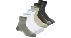 BOYS ATHLETIC CUSHIONED QUARTER SOCKS 6 PAIRS>ADIDAS Discount