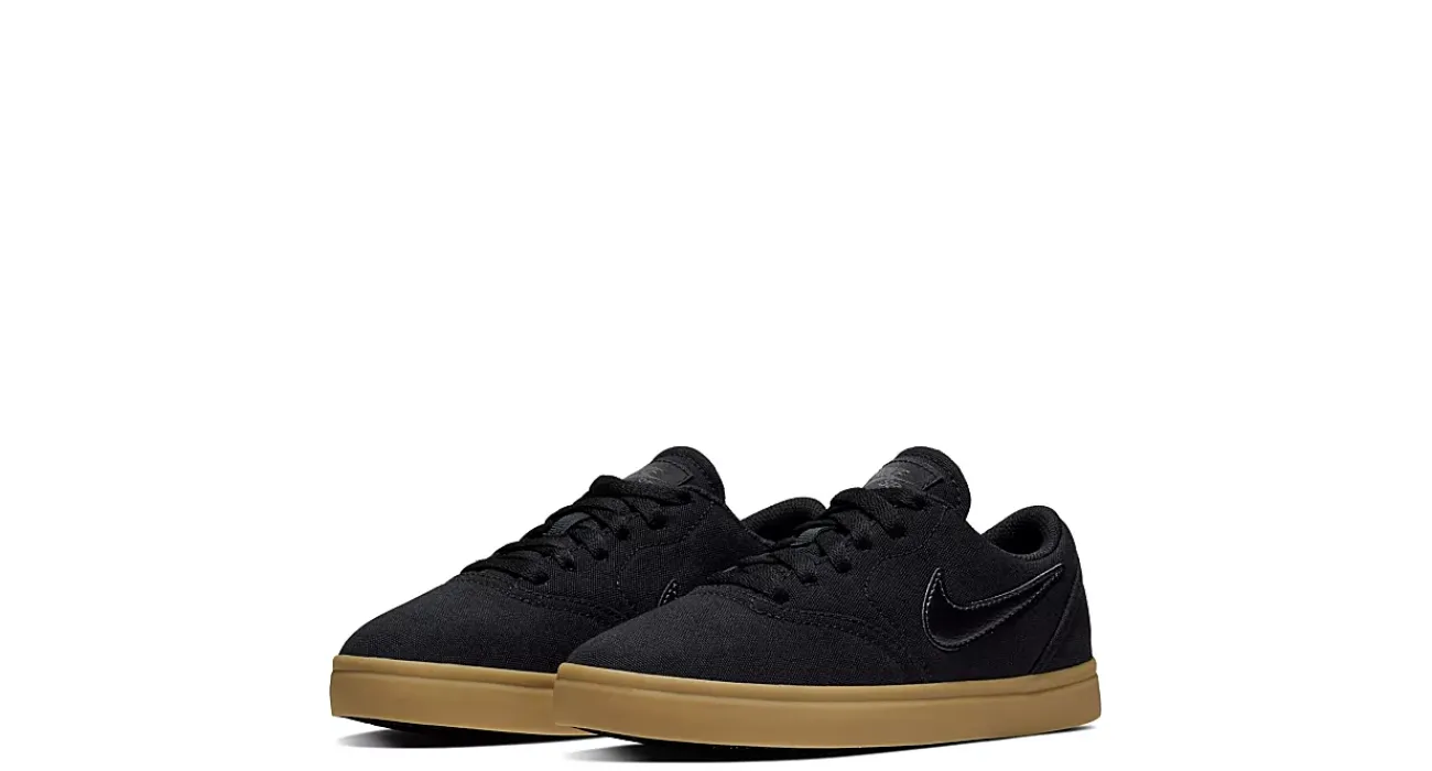 BOYS BIG KID SB CHECK CANVAS BG SNEAKER>NIKE New