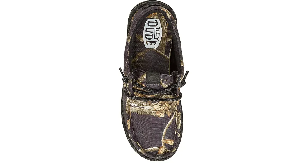 BOYS WALLY YOUTH REAL TREE SLIP ON SNEAKER>HEYDUDE Discount