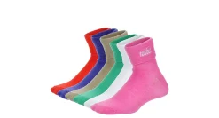 GIRLS FOLD OVER QUARTER SOCKS 6 PAIRS>NIKE Clearance
