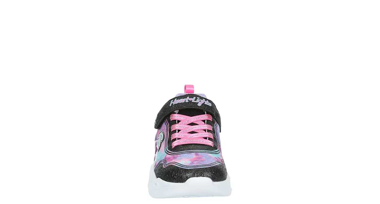 GIRLS LITTLE KID HEART LIGHTS LIGHT UP SNEAKER>SKECHERS New