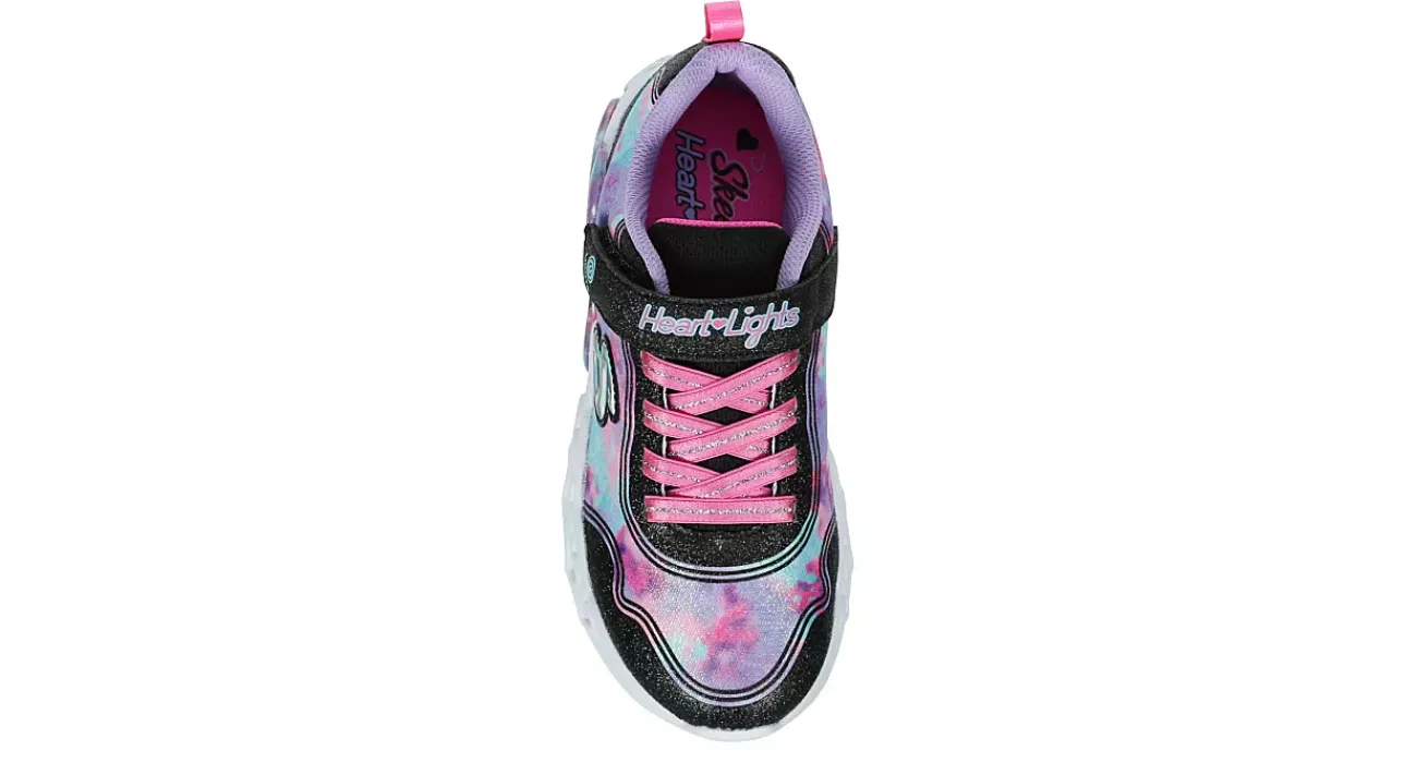 GIRLS LITTLE KID HEART LIGHTS LIGHT UP SNEAKER>SKECHERS New