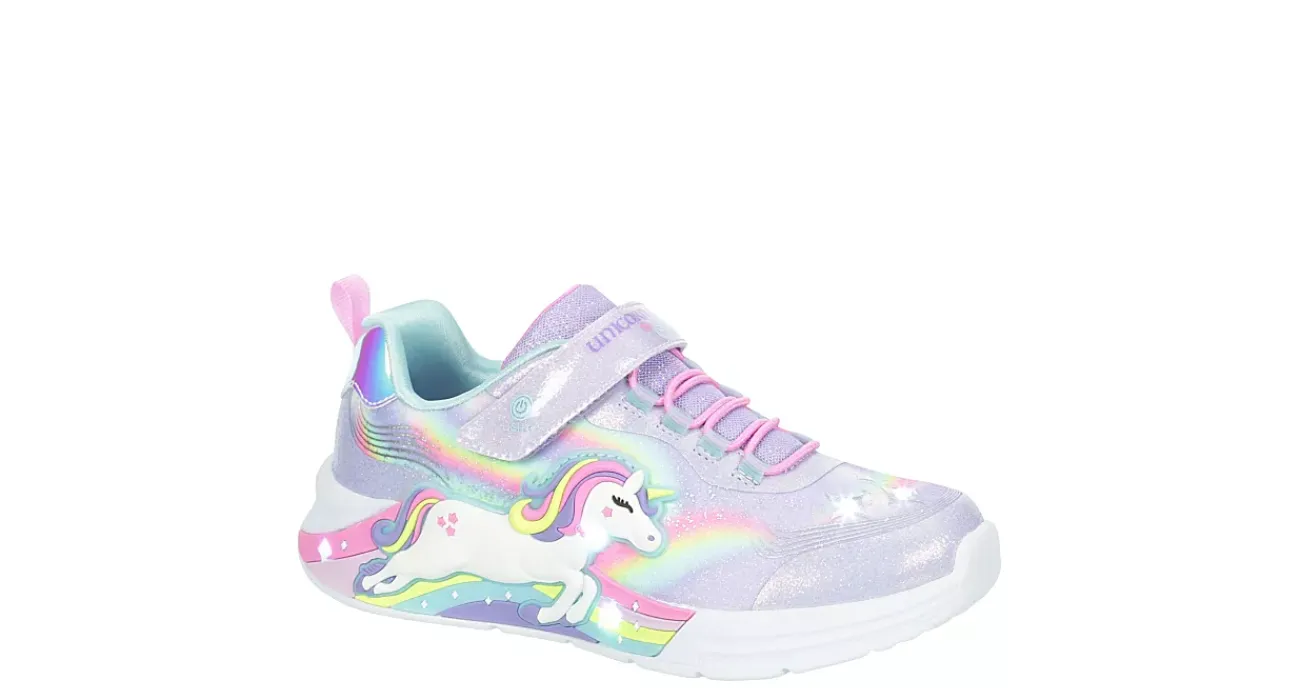 GIRLS LITTLE KID UNICORN CHASER LIGHT UP SNEAKER>SKECHERS Online