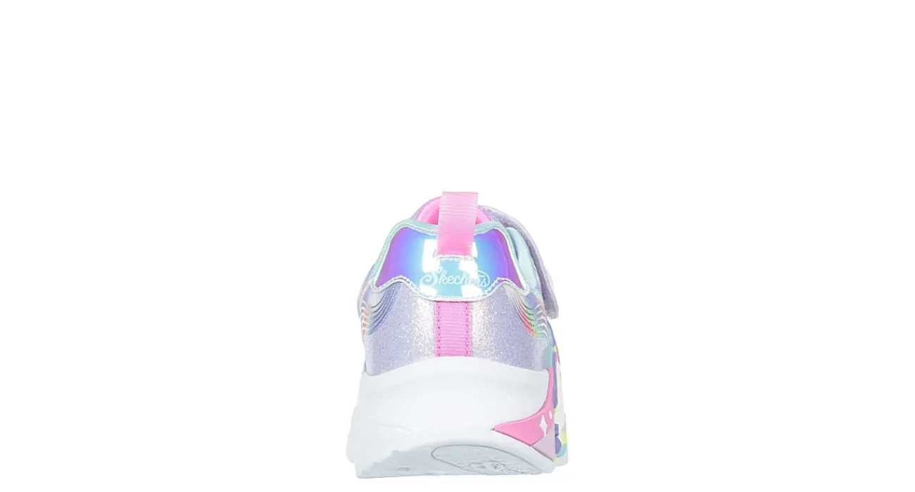 GIRLS LITTLE KID UNICORN CHASER LIGHT UP SNEAKER>SKECHERS Online