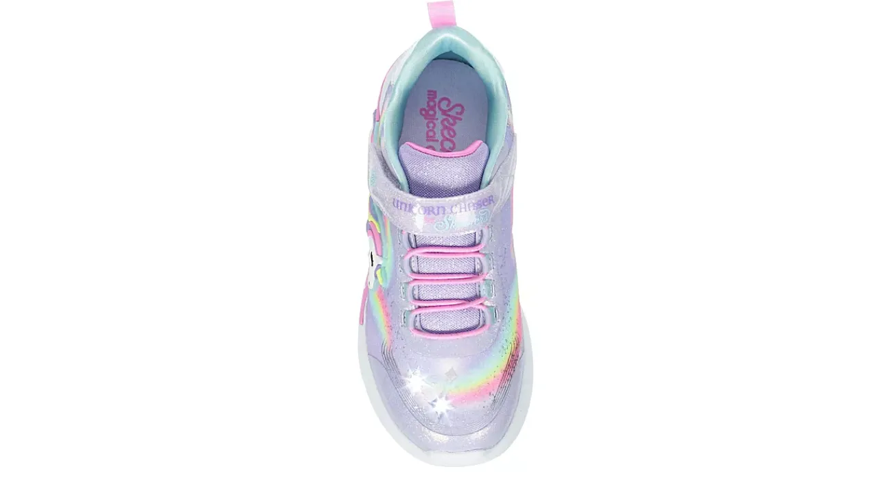 GIRLS LITTLE KID UNICORN CHASER LIGHT UP SNEAKER>SKECHERS Online