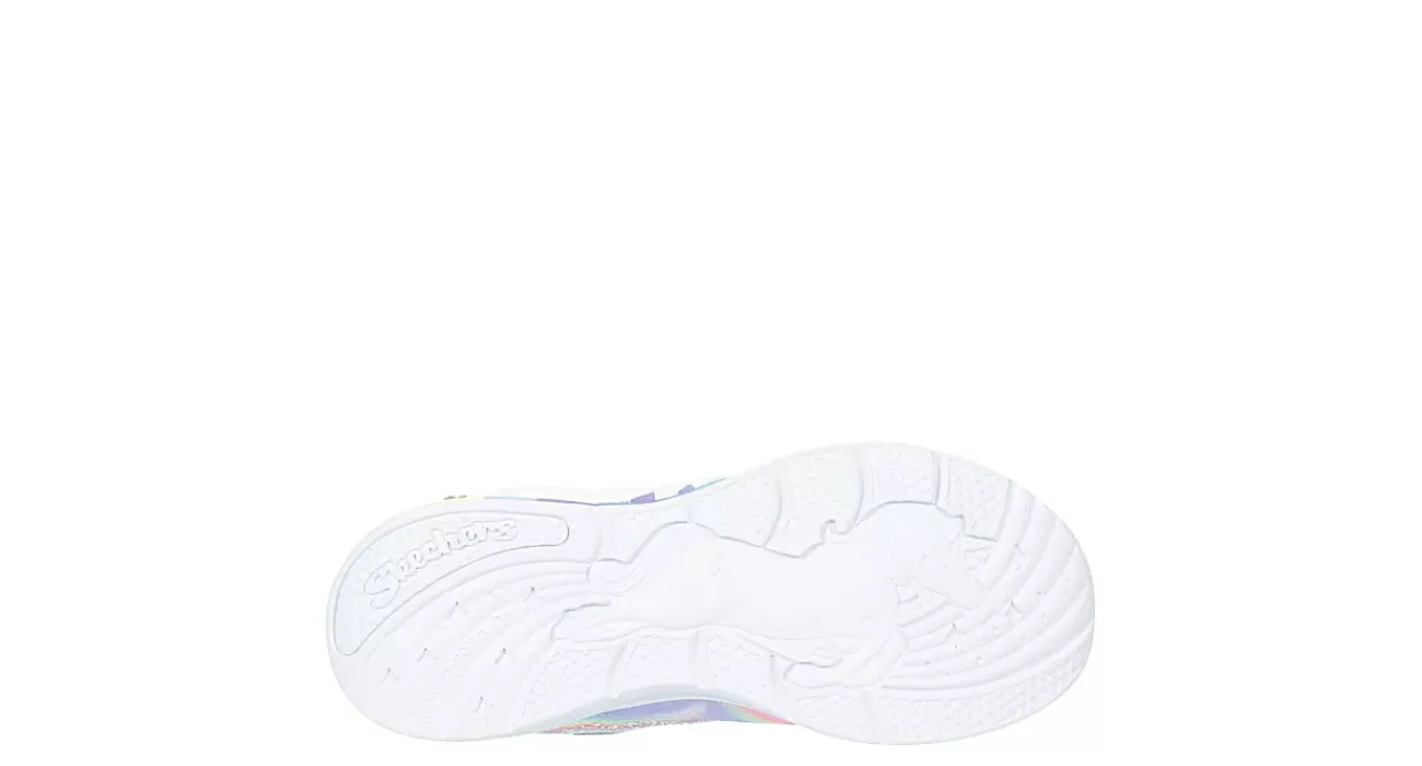 GIRLS LITTLE KID UNICORN CHASER LIGHT UP SNEAKER>SKECHERS Online