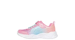 GIRLS LITTLE KID WAVY BEAMS LIGHT UP SNEAKER><noscript><img width=
