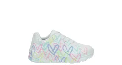 GIRLS LITTLE-BIG KID JGOLDCROWN UNO LITE SNEAKER>SKECHERS Clearance
