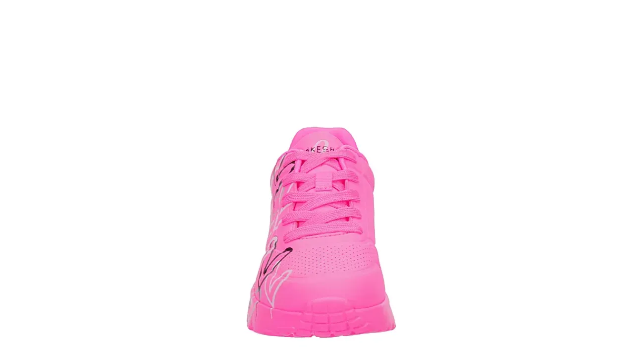 GIRLS LITTLE-BIG KID JGOLDCROWN UNO LITE SNEAKER>SKECHERS Hot