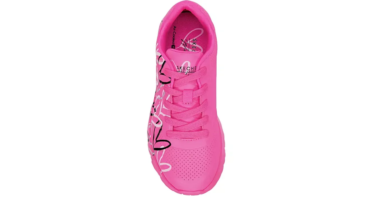 GIRLS LITTLE-BIG KID JGOLDCROWN UNO LITE SNEAKER>SKECHERS Hot