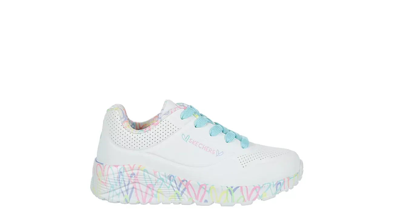 GIRLS LITTLE-BIG KID JGOLDCROWN UNO LITE SNEAKER>SKECHERS Clearance