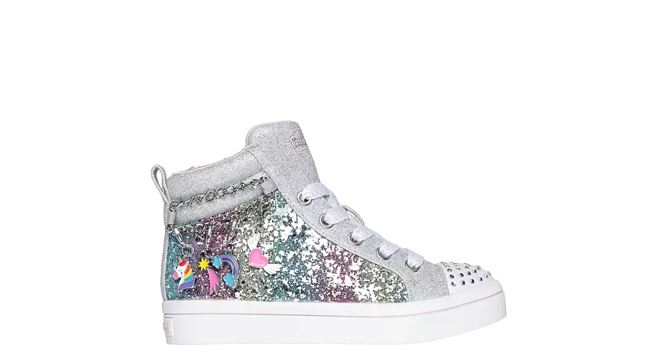 GIRLS LITTLE-BIG KID TWI-LITES LIGHT UP SNEAKER>SKECHERS New
