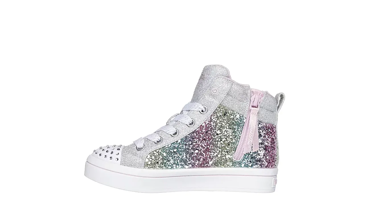 GIRLS LITTLE-BIG KID TWI-LITES LIGHT UP SNEAKER>SKECHERS New