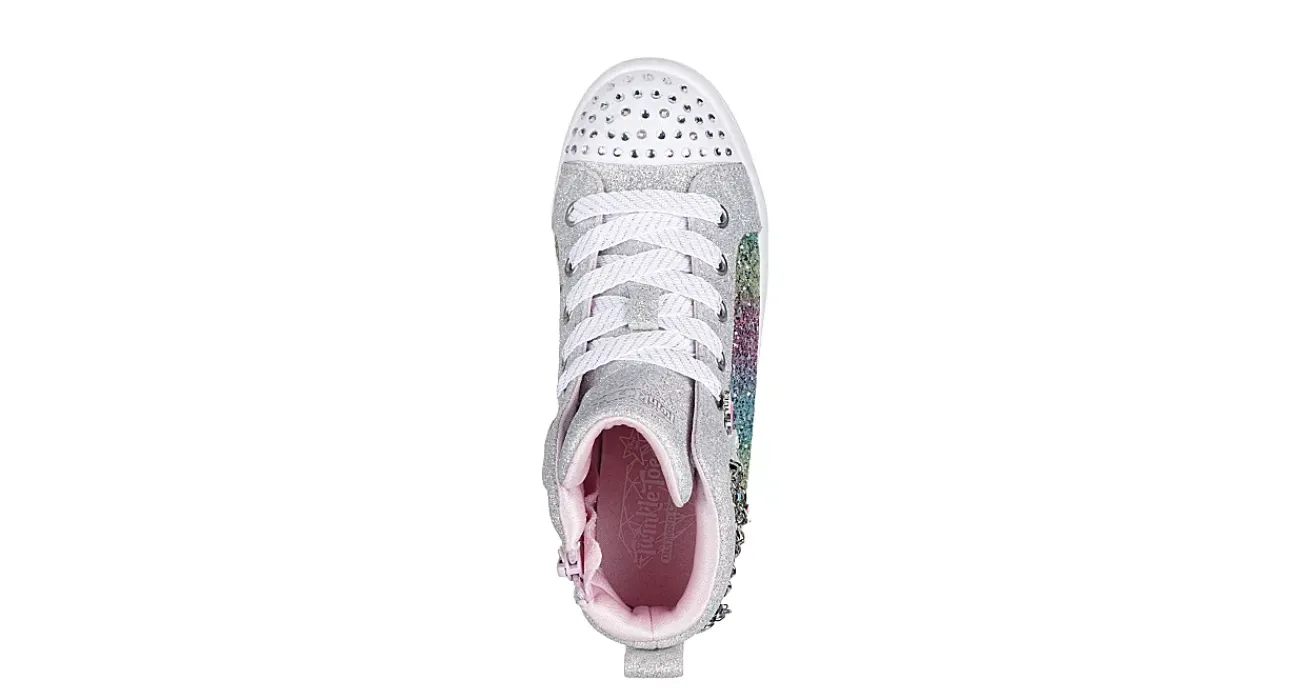 GIRLS LITTLE-BIG KID TWI-LITES LIGHT UP SNEAKER>SKECHERS New