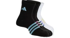 GIRLS SUPERLITE QUARTER SOCKS 6 PAIRS>ADIDAS