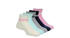 GIRLS THIN WELT VARSITY QUARTER SOCKS 5 PAIRS>LADEDA New