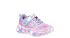 GIRLS TODDLER ETERNAL HEART LIGHTS LIGHT UP SNEAKER>SKECHERS New