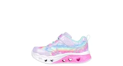 GIRLS TODDLER FLUTTER HEAR LIGHTS LIGHT UP SNEAKER><noscript><img width=
