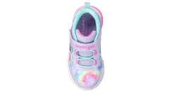 GIRLS TODDLER FLUTTER HEAR LIGHTS LIGHT UP SNEAKER><noscript><img width=