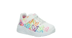 GIRLS TODDLER JGOLDCROWN UNO LITE SNEAKER>SKECHERS Clearance