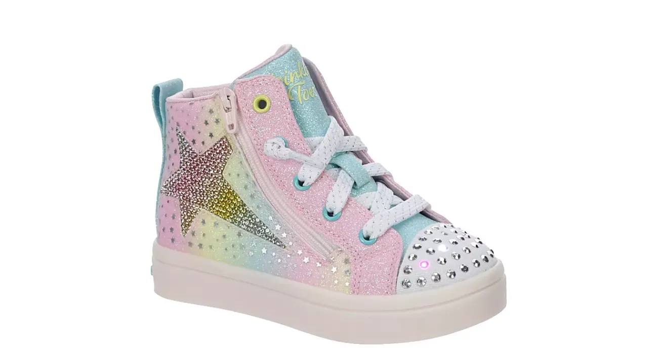 GIRLS TODDLER TWI-LITES 2.0 - STAR ZIPS LIGHT UP SNEAKER>SKECHERS Sale