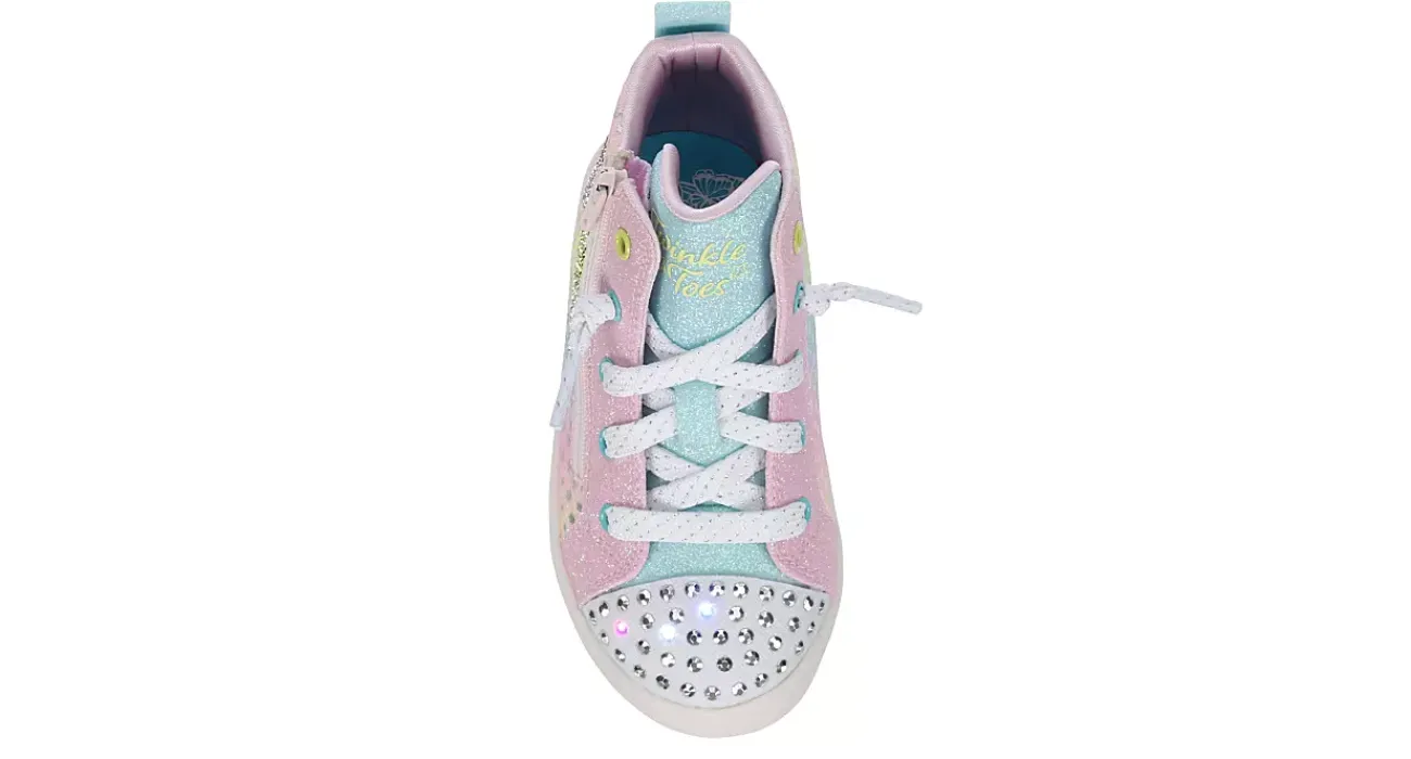 GIRLS TODDLER TWI-LITES 2.0 - STAR ZIPS LIGHT UP SNEAKER>SKECHERS Sale