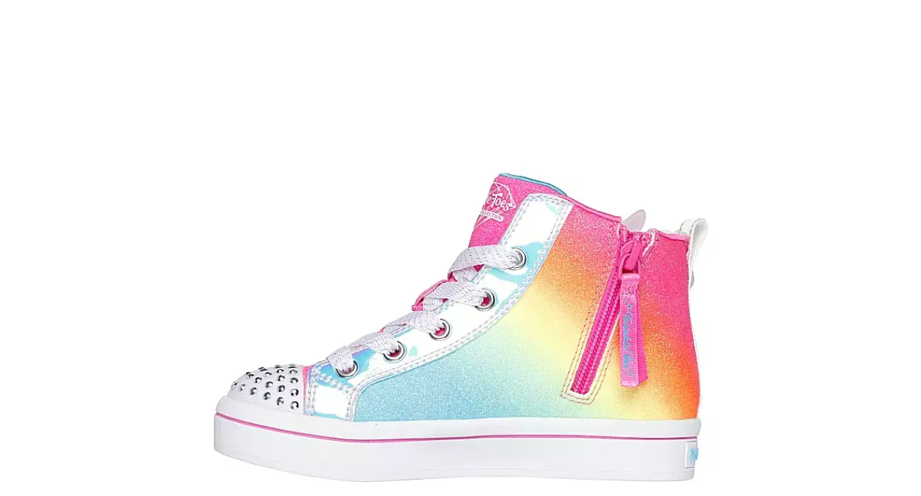 GIRLS TWI-LITES 2.0 STUDDED WING LIGHT UP SNEAKER>SKECHERS Sale