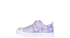 GIRLS TWINKLE SPARKS OMBRE FLUTTER LIGHT UP SNEAKER><noscript><img width=