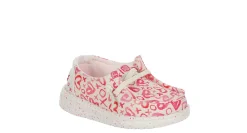 GIRLS WENDY HEARTS TODDLER SLIP ON SNEAKER>HEYDUDE Clearance