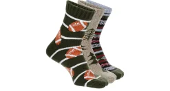 MENS HOLIDAY TREE CREW SOCKS 3 PAIRS>SOF SOLE Hot