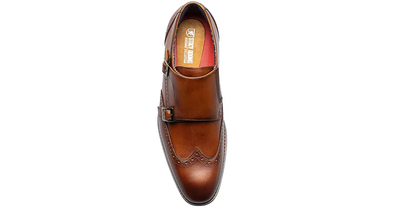 MENS KARSON WINGTIP DOUBLE MONK STRAP>STACY ADAMS Clearance