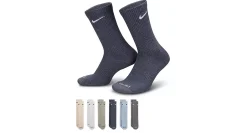 MENS LARGE EVERYDAY CUSHIONED CREW SOCKS 6 PAIRS>NIKE Sale