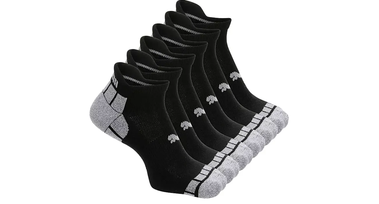 MENS LOW CUT SOCKS 6 PAIRS>PUMA