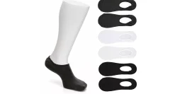 MENS MEDIUM LINER SOCKS 6 PAIRS>SOF SOLE Best