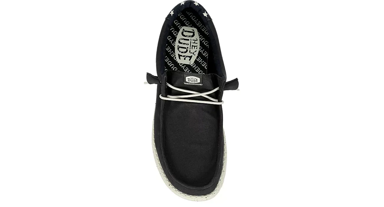 MENS WALLY AMERICANA SLIP ON SNEAKER>HEYDUDE