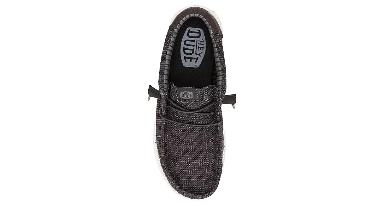 MENS WALLY KNIT SLIP ON SNEAKER>HEYDUDE