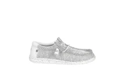 MENS WALLY KNIT WIDE SLIP ON SNEAKER>HEYDUDE