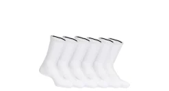 UNISEX LARGE CREW SOCKS 6 PAIRS>RACK ROOM