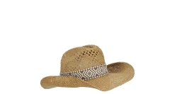 UNISEX PAPERSTRAW WESTERN HAT WITH 3.5 INCH BRIM>SUN N SAND Clearance
