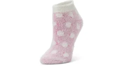 WOMENS ALOE INFUSED CONNECT DOTS LOW CUT SOCKS 1 PAIR>FIRESIDE Outlet