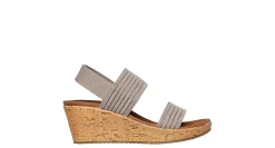 WOMENS BEVERLEE-SHEER GLOW WEDGE SANDAL>SKECHERS
