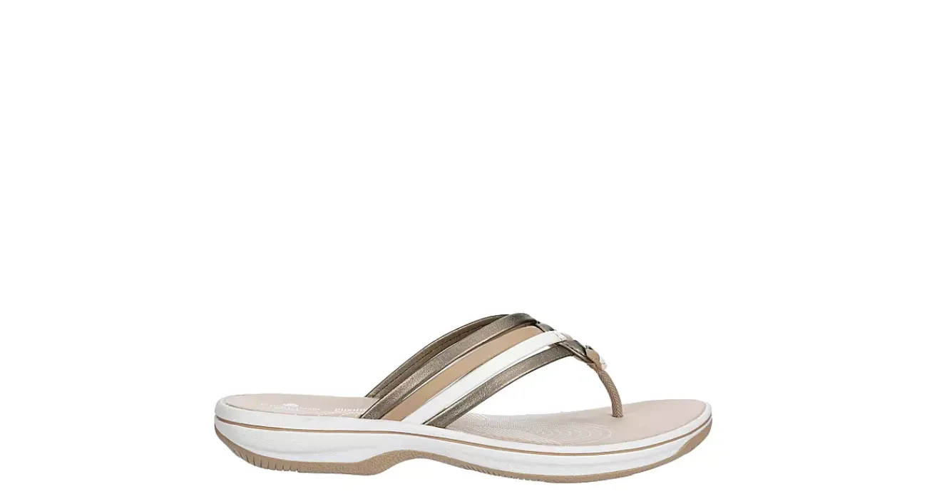 WOMENS BREEZE CORAL FLIP FLOP SANDAL>CLARKS