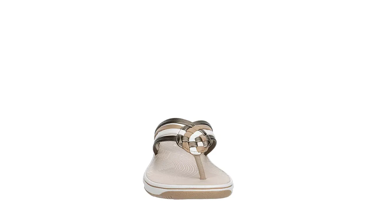 WOMENS BREEZE CORAL FLIP FLOP SANDAL>CLARKS