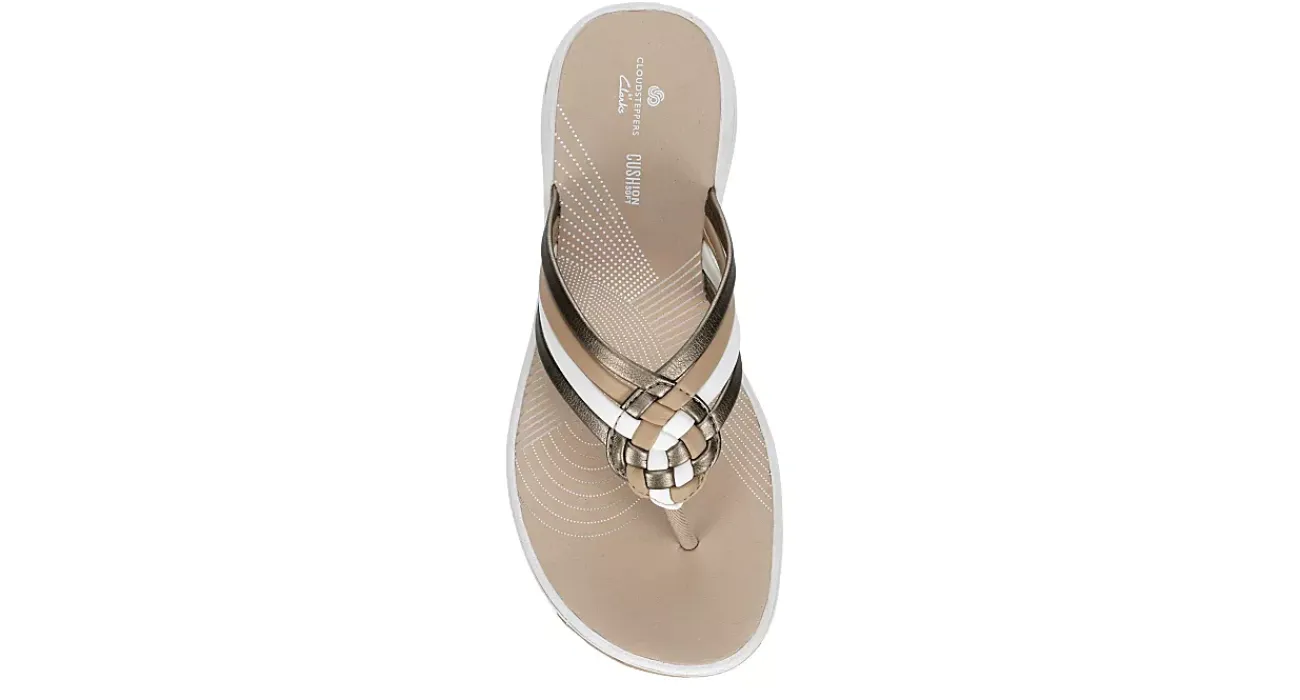 WOMENS BREEZE CORAL FLIP FLOP SANDAL>CLARKS