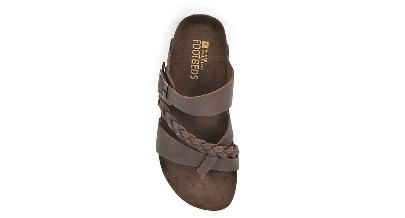 WOMENS HAZY FOOTBED SANDAL>WHITE MOUNTAIN New