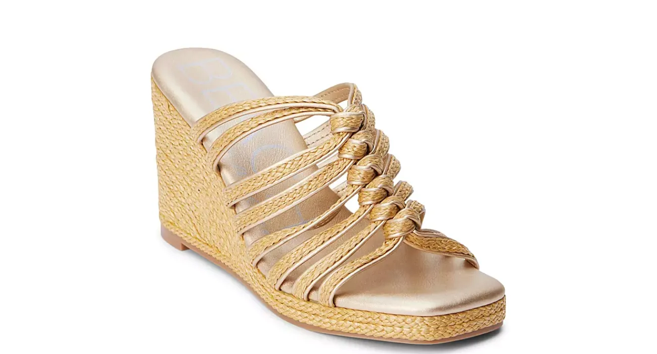 WOMENS LANEY WEDGE RAFFIA>BEACH Outlet