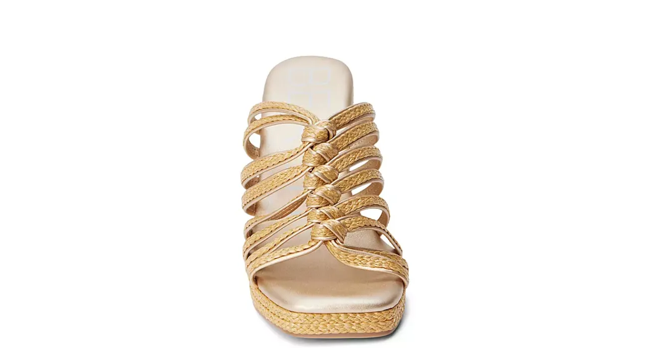 WOMENS LANEY WEDGE RAFFIA>BEACH Outlet