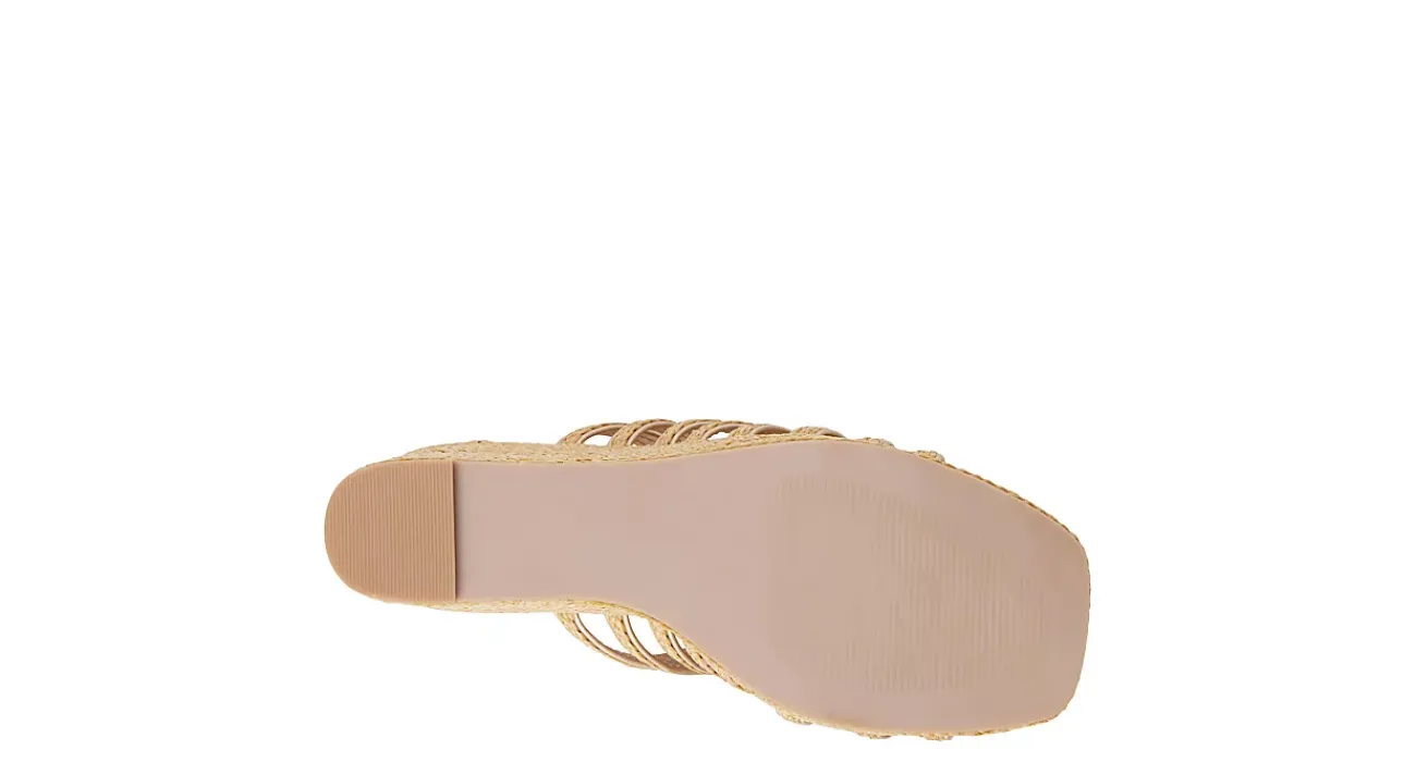 WOMENS LANEY WEDGE RAFFIA>BEACH Outlet