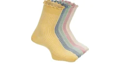WOMENS LETTUCE EDGE QUARTER SOCKS 5 PAIRS>XAPPEAL Sale