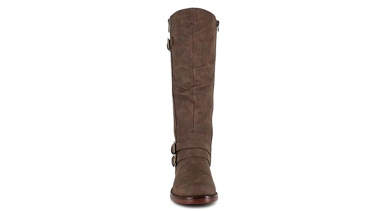 WOMENS MERTLE-C ZIP UP RIDING BOOT>XOXO Outlet
